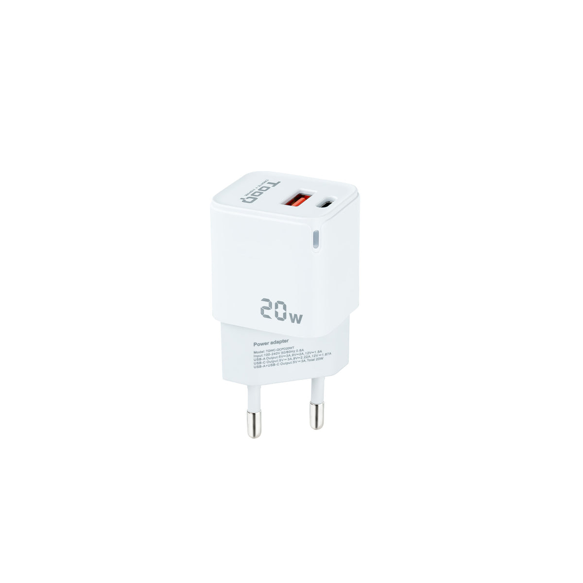 Cargador TooQ TQWC-QCPD20WT 20W