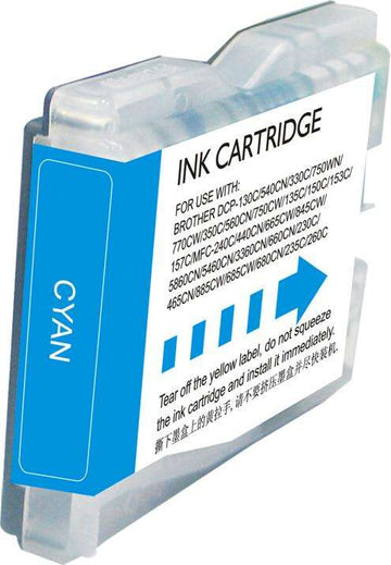 Tinta compatible Brother LC1000XL LC970XL LC1000C LC970C Cian