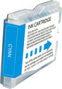 Tinta compatible Brother LC1000XL LC970XL LC1000C LC970C Cian
