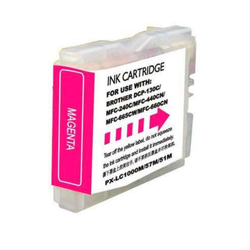 Tinta compatible Brother LC1000XL LC970XL LC1000M LC970M Magenta - SKU CBILC-1000XLMG
