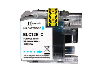 Tinta compatible Brother LC12E LC12EC LC12EXLCY Cian
