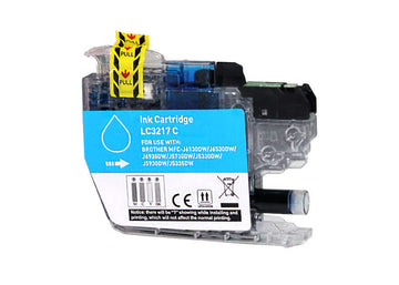 Tinta compatible Brother LC3217 LC3217C LC3217CY Cian