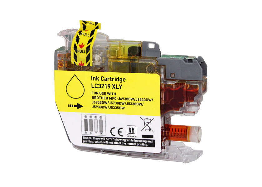 Tinta compatible Brother LC3219XL LC3219XLY LC3219XLYL Amarillo