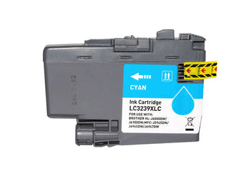 Tinta compatible Brother LC3239XL LC3239XLC LC3239XLCY Cian