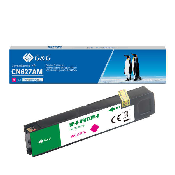 Tinta compatible HP971XL CN627AE CN623AE GG971XLM Magenta