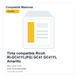 Tinta compatible Ricoh RI-GC41YL(PG) GC41 GC41YL Amarillo