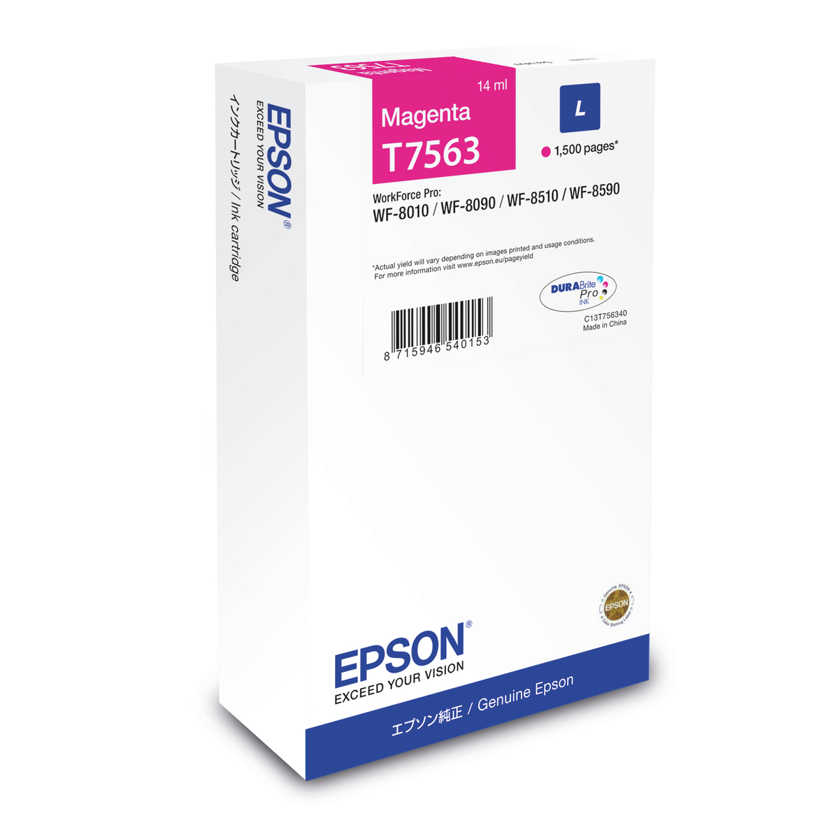 Cartucho de tinta Epson C13T75634N Original Magenta