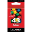 Cartucho de tinta Lexmark 018Y0143E Original Tricolor