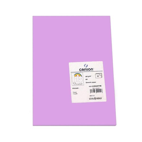 Cartulina Canson Pack de 50 185g A3 Lila