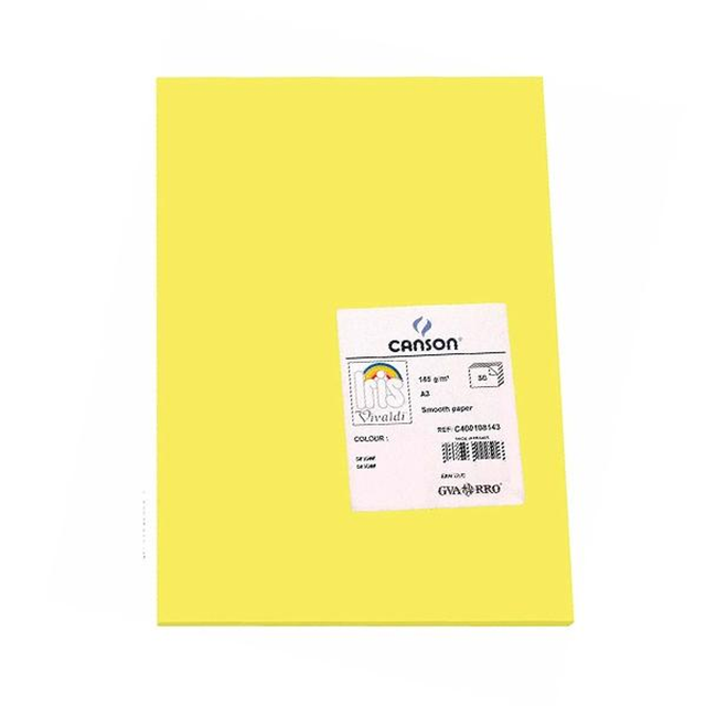 Cartulina Canson Pack de 50 185g A3 Kiwi