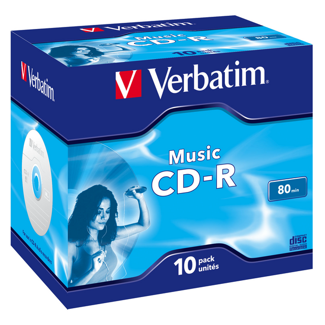 CD-R Audio Verbatim 80 min pack de 10 unidades