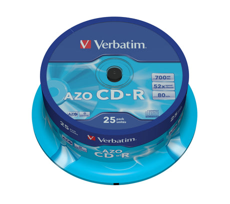 CD-R Verbatim 43352 700MB 52X Crystal AZO, 25 unidades