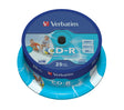 CD-R Verbatim 43439 700MB 52X imprimible, 25 unidades