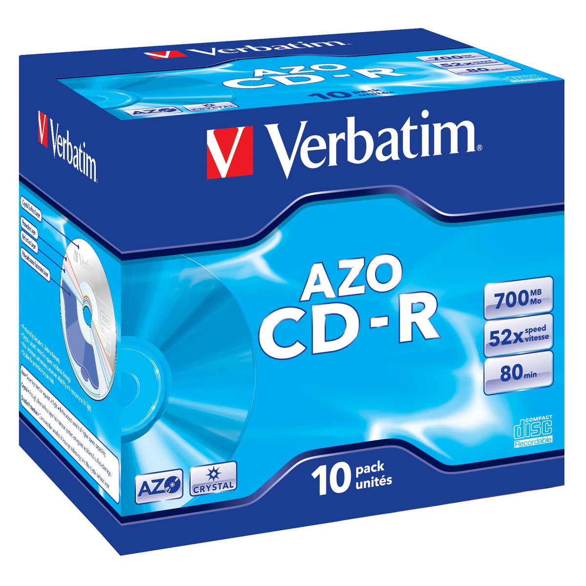 CD-R Verbatim 700 MB pack de 10 unidades
