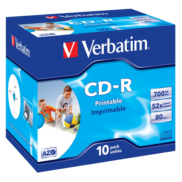 CD-R Verbatim 700 MB pack de 10 unidades