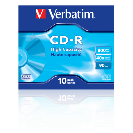 CD-R Verbatim 800 MB pack de 10 unidades