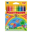 Ceras Plastidecor C.12 Plásticas Colores Surtidos