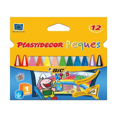 Ceras Plastidecor C.12 Plásticas Peques Colores Surtidos