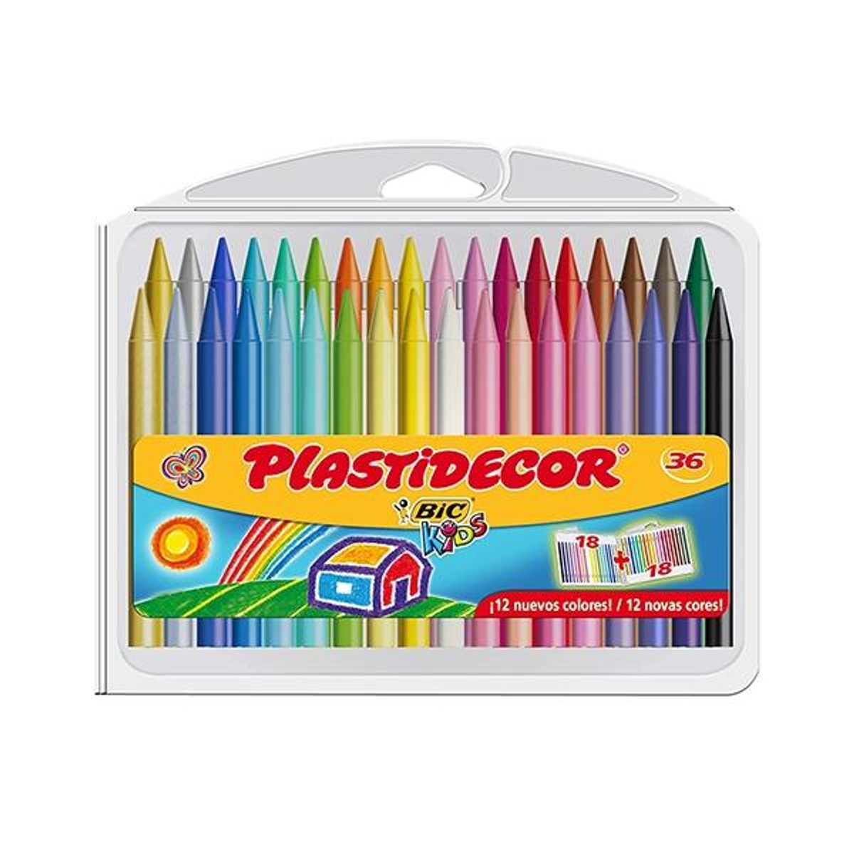 Ceras Plastidecor C.36 Plásticas Colores Surtidos