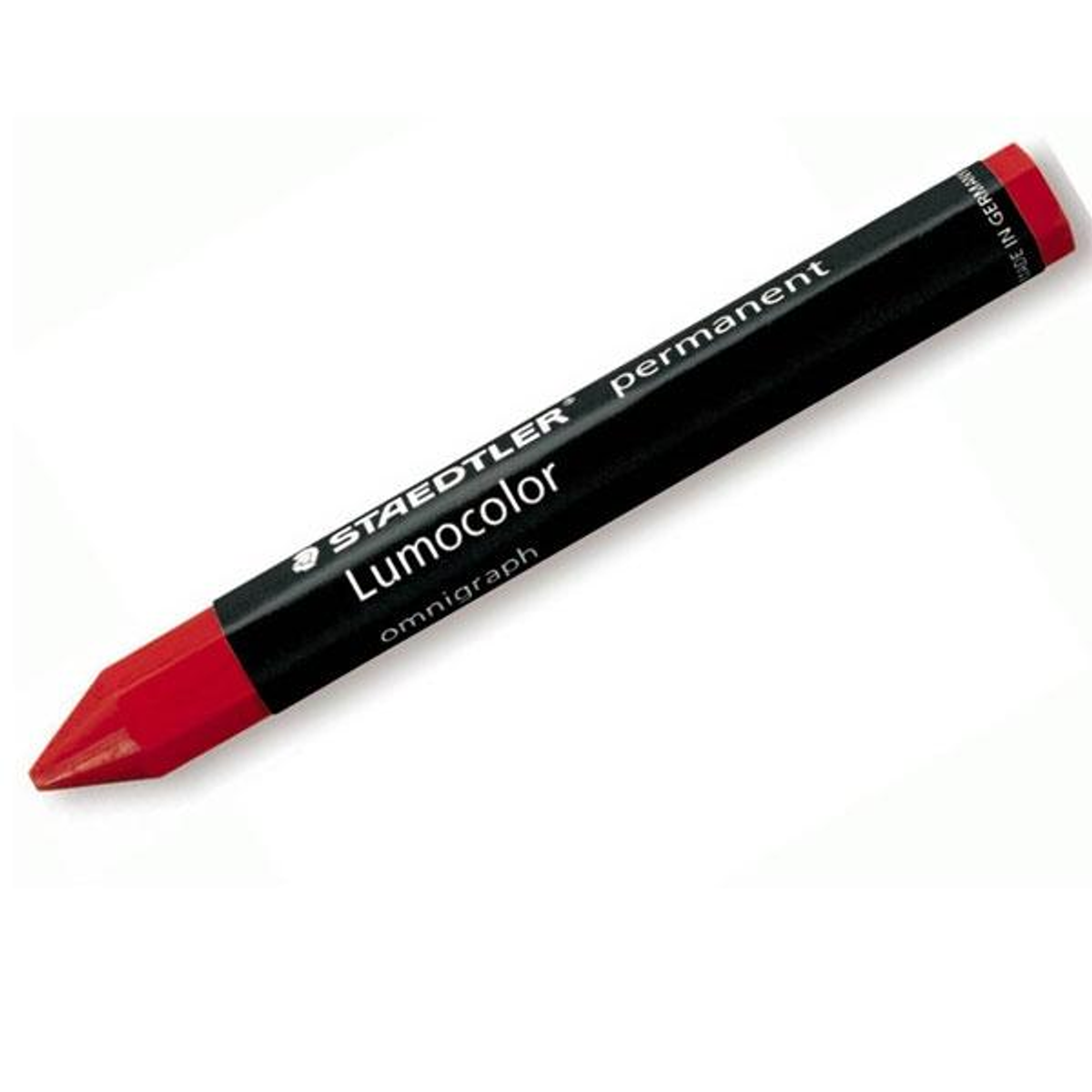 Ceras Staedtler Hexagonal Permanente Lumocolor 113x12mm Diam Rojo