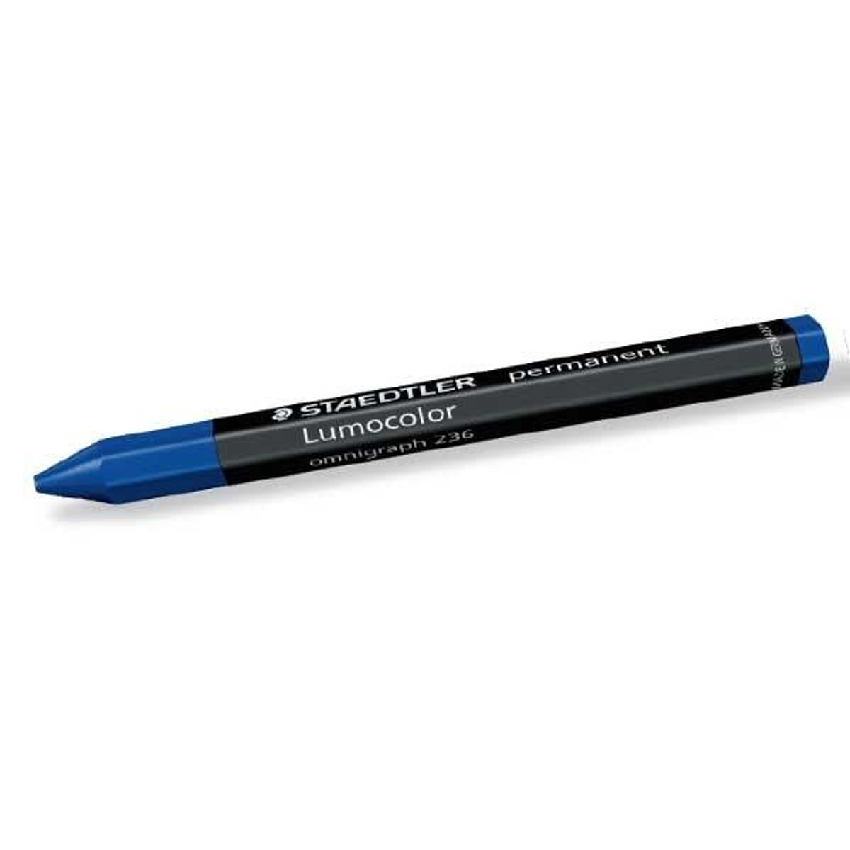 Ceras Staedtler Hexagonal Permanente Lumocolor 113x12mm Diam Azul