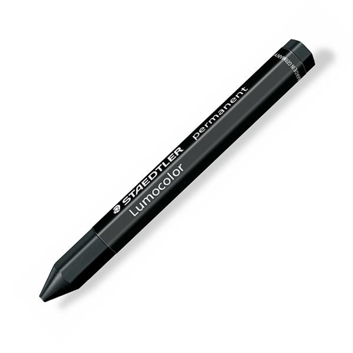 Ceras Staedtler Hexagonal Permanente Lumocolor 113x12mm Diam Negro