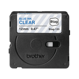 Cinta para rotuladora Brother 12 mm Azul sobre transparente BTAG133 - vista 2
