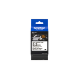 Cinta para rotuladora Brother Negro sobre blanco HSE211E