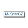 Cinta para rotuladora Brother 12 mm Azul y Blanco MK233BZ