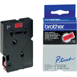Cinta para rotuladora Brother 12 mm Negro sobre rojo TC401