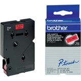 Cinta para rotuladora Brother 12 mm Negro sobre rojo TC401