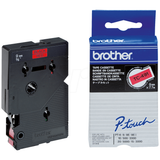 Cinta para rotuladora Brother 9 mm Negro sobre rojo TC491