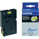 Cinta para rotuladora Brother 12 mm Negro sobre amarillo TC601