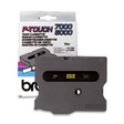 Cinta para rotuladora Brother 9 mm Amarillo y Negro TX621
