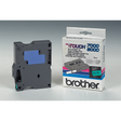 Cinta para rotuladora Brother 12 mm Negro y Verde TX731
