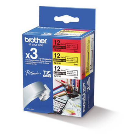 Cinta para rotuladora Brother 12 mm TZe31M3