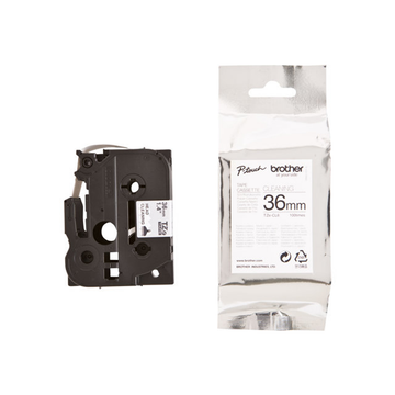 Cinta para rotuladora Brother 36 mm Negro TZECL6