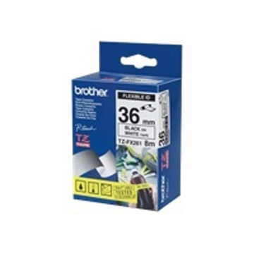Cinta para rotuladora Brother 36 mm Blanco TZEFX261