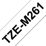 Cinta para rotuladora Brother 36 mm Negro sobre blanco TZEM261 - vista 3