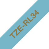 Cinta para rotuladora Brother 12 mm Dorado TZeRL34 - vista 3