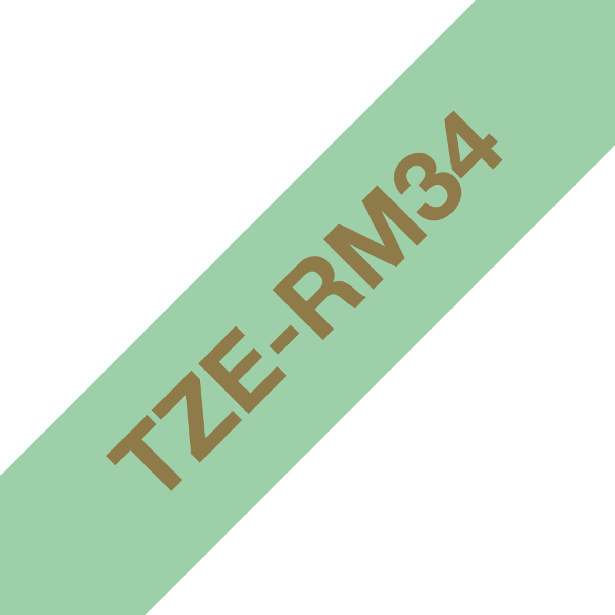 Cinta para rotuladora Brother 12 mm Dorado sobre menta TZERM34