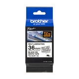 Cinta para rotuladora Brother Negro sobre blanco TZESL261 - vista 3