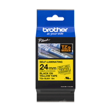 Cinta para rotuladora Brother 24 mm Negro sobre amarillo TZESL651 - vista 3