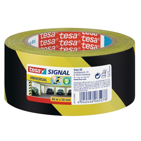 Cinta de señalización Tesa Cinta de Señalizacion Temporal Adhesiva Amarillo/negro