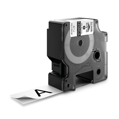 Cinta para rotuladora Dymo 24 mm Negro sobre blanco 1734523 - vista 4