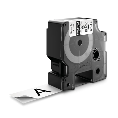 Cinta para rotuladora Dymo 24 mm Negro sobre blanco 1734524 - vista 4