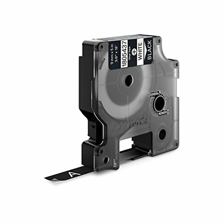 Cinta para rotuladora Dymo 9 mm Blanco sobre negro 1805437 - vista 4