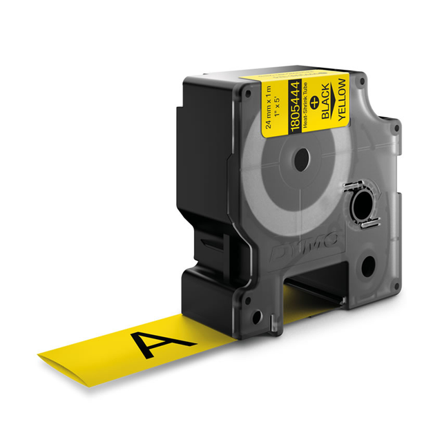Cinta para rotuladora Dymo 24 mm Negro sobre amarillo 1805444