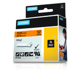 Cinta para rotuladora Dymo 19 mm Negro sobre naranja 18436 - vista 2