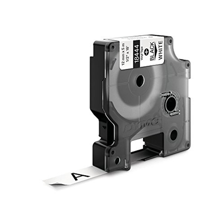 Cinta para rotuladora Dymo 12 mm Negro sobre blanco 18444 - vista 4